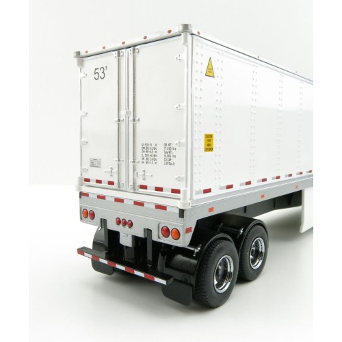 53' Dry Cargo Van Trailer White 'Transport Series' 1/50 Diecast Model by Diecast Masters